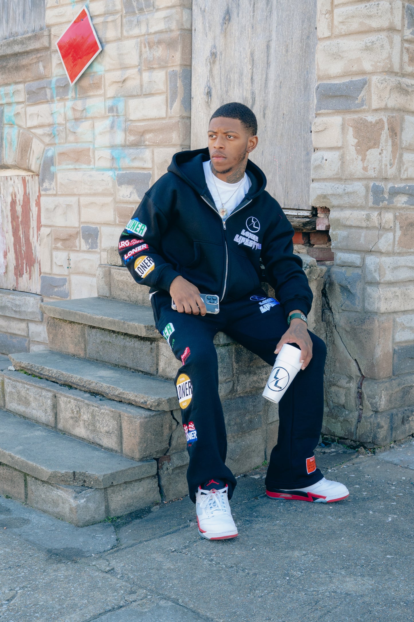 PATCHWORK SWEATSUIT